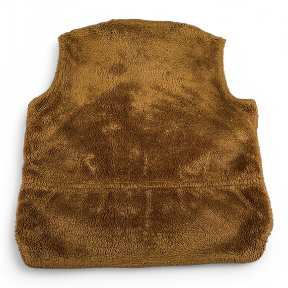 Vintage Hunting Vest Adult LARGE Brown Panhandle Slim Western Sherpa Reversible - Picture 4 of 9